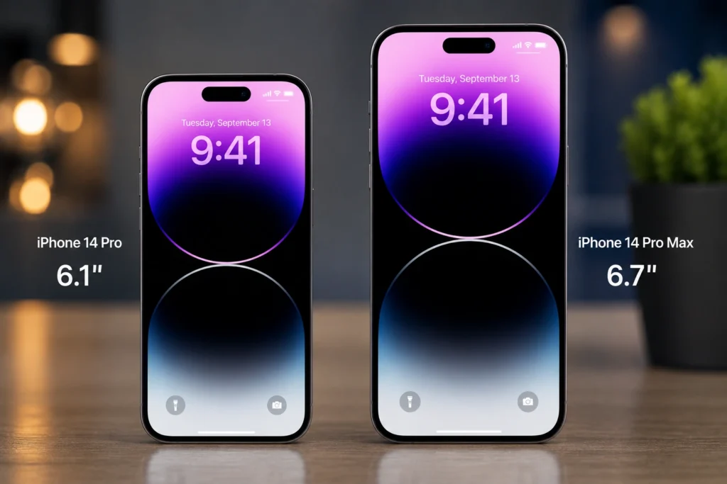 iPhone 14 pro vs iPhone 14 pro Max - Διαφορές